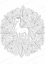 Pferd Mandalas Ausmalbilder – Tiere – 15 Malvorlagen – Materialseite 7