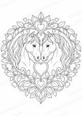 Pferd Mandalas Ausmalbilder – Tiere – 15 Malvorlagen – Materialseite 14