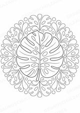 Pflanzen Mandalas Ausmalbilder – Natur und Pflanzen – 15 Malvorlagen – Materialseite 2