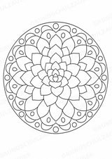 Pflanzen Mandalas Ausmalbilder – Natur und Pflanzen – 15 Malvorlagen – Materialseite 7