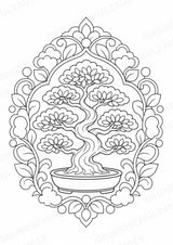 Pflanzen Mandalas Ausmalbilder – Natur und Pflanzen – 15 Malvorlagen – Materialseite 9