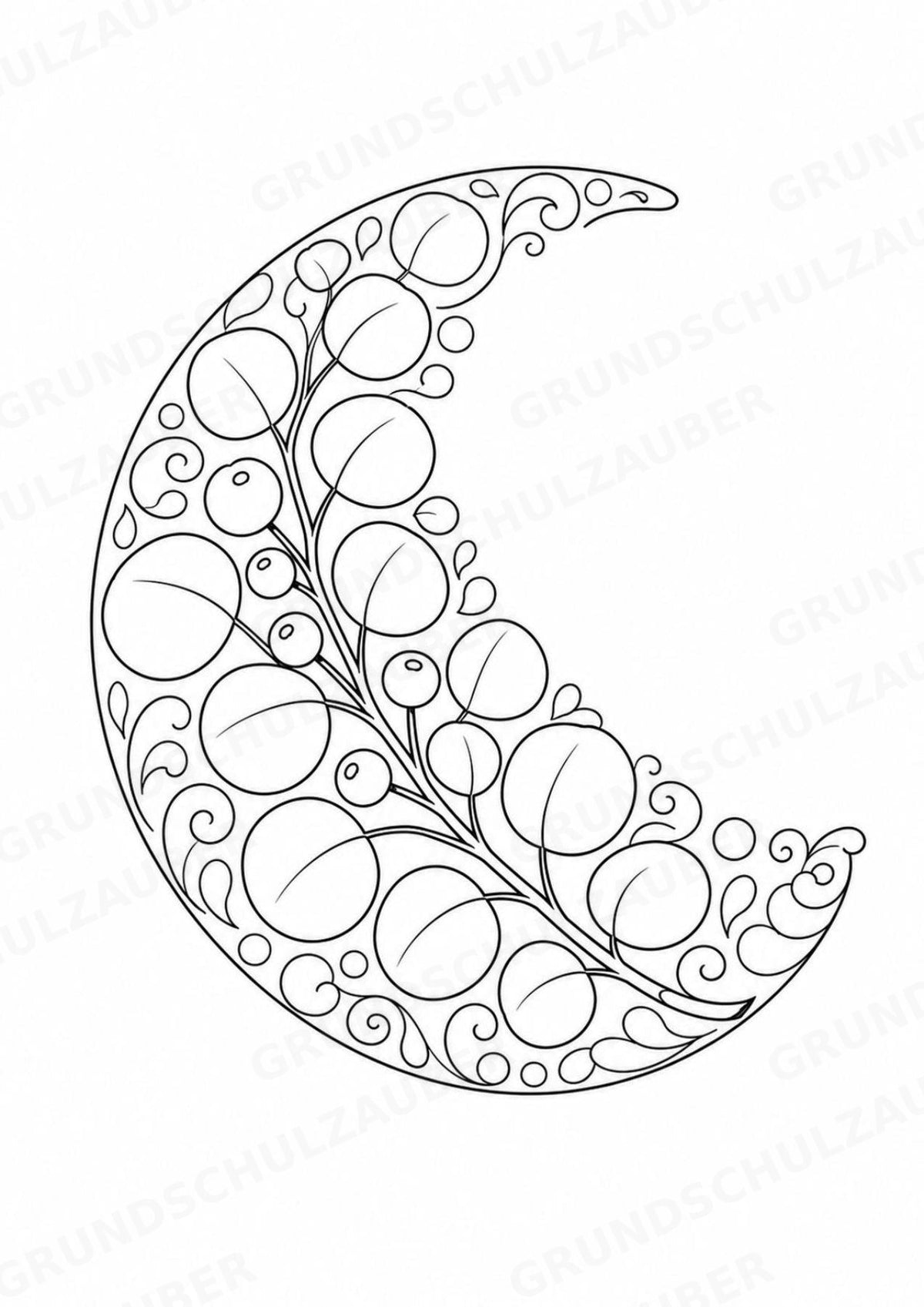 Pflanzen Mandalas Ausmalbilder – Natur und Pflanzen – 15 Malvorlagen – Materialseite 12