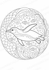 Pinguin Mandalas Ausmalbilder – Tiere – 15 Malvorlagen – Materialseite 5