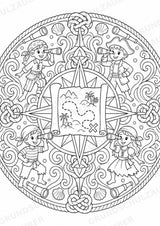 Piraten Mandalas Ausmalbilder – Märchen – 15 Malvorlagen – Materialseite 4