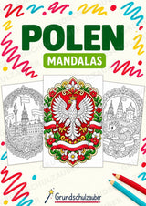 Polen Mandalas Ausmalbilder – Länder und Kulturen – 15 Malvorlagen – Cover