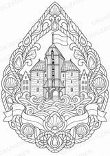 Polen Mandalas Ausmalbilder – Länder und Kulturen – 15 Malvorlagen – Materialseite 6