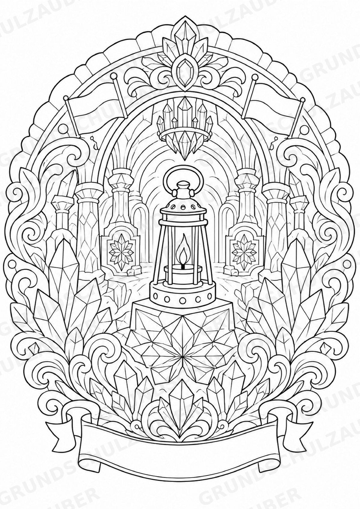 Polen Mandalas Ausmalbilder – Länder und Kulturen – 15 Malvorlagen – Materialseite 9