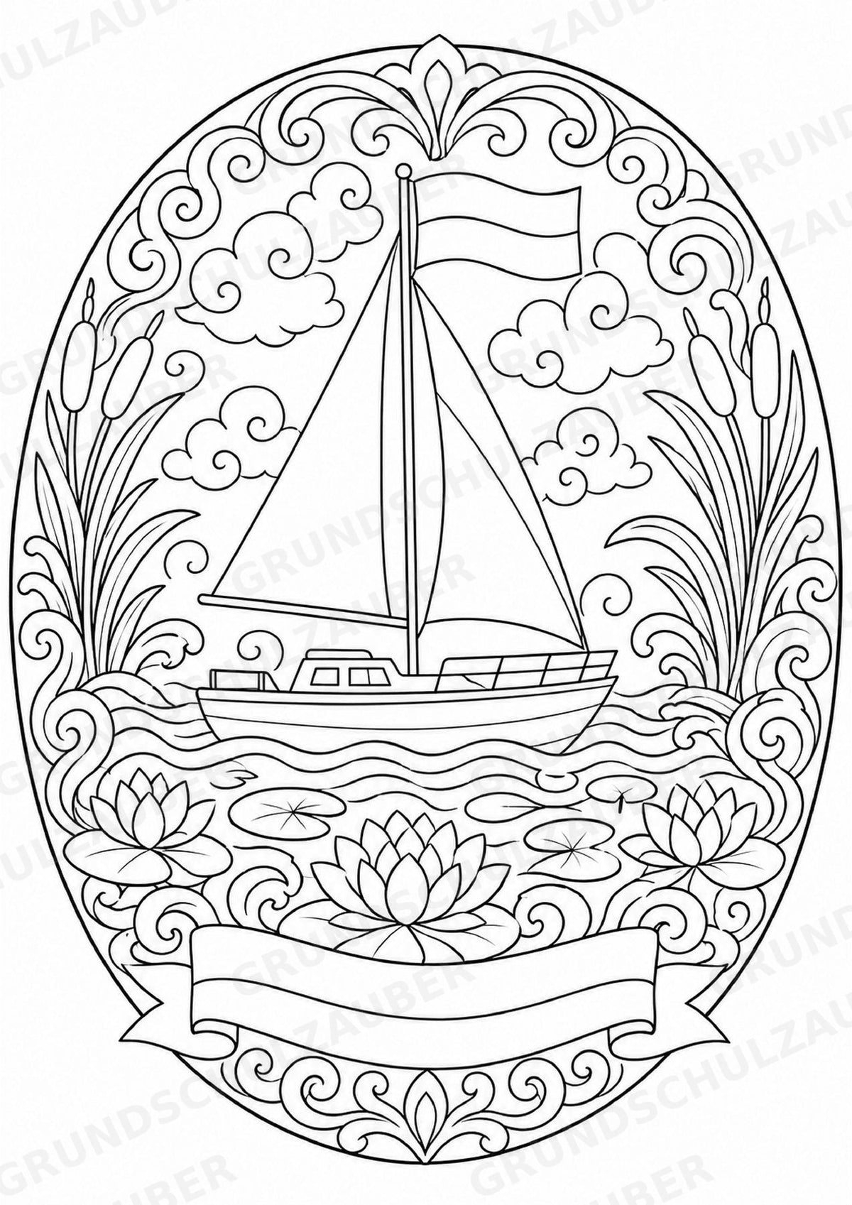 Polen Mandalas Ausmalbilder – Länder und Kulturen – 15 Malvorlagen – Materialseite 12