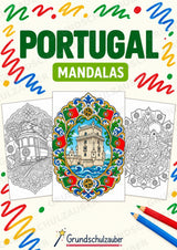 Portugal Mandalas Ausmalbilder – Länder und Kulturen – 15 Malvorlagen – Cover