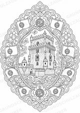 Portugal Mandalas Ausmalbilder – Länder und Kulturen – 15 Malvorlagen – Materialseite 2