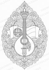 Portugal Mandalas Ausmalbilder – Länder und Kulturen – 15 Malvorlagen – Materialseite 6