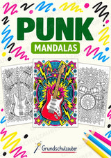 Punk Mandalas Ausmalbilder – Musik – 15 Malvorlagen – Cover