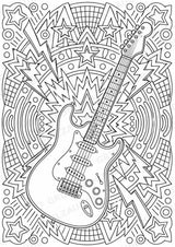 Punk Mandalas Ausmalbilder – Musik – 15 Malvorlagen – Materialseite 2