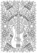 Punk Mandalas Ausmalbilder – Musik – 15 Malvorlagen – Materialseite 3