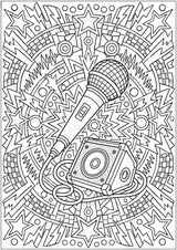 Punk Mandalas Ausmalbilder – Musik – 15 Malvorlagen – Materialseite 5