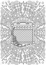 Punk Mandalas Ausmalbilder – Musik – 15 Malvorlagen – Materialseite 6