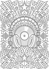 Punk Mandalas Ausmalbilder – Musik – 15 Malvorlagen – Materialseite 9