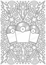 Punk Mandalas Ausmalbilder – Musik – 15 Malvorlagen – Materialseite 10
