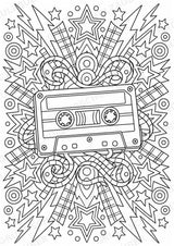 Punk Mandalas Ausmalbilder – Musik – 15 Malvorlagen – Materialseite 13