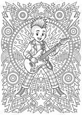 Punk Mandalas Ausmalbilder – Musik – 15 Malvorlagen – Materialseite 15
