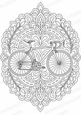 Radsport Mandalas Ausmalbilder – Sport – 15 Malvorlagen – Materialseite 13