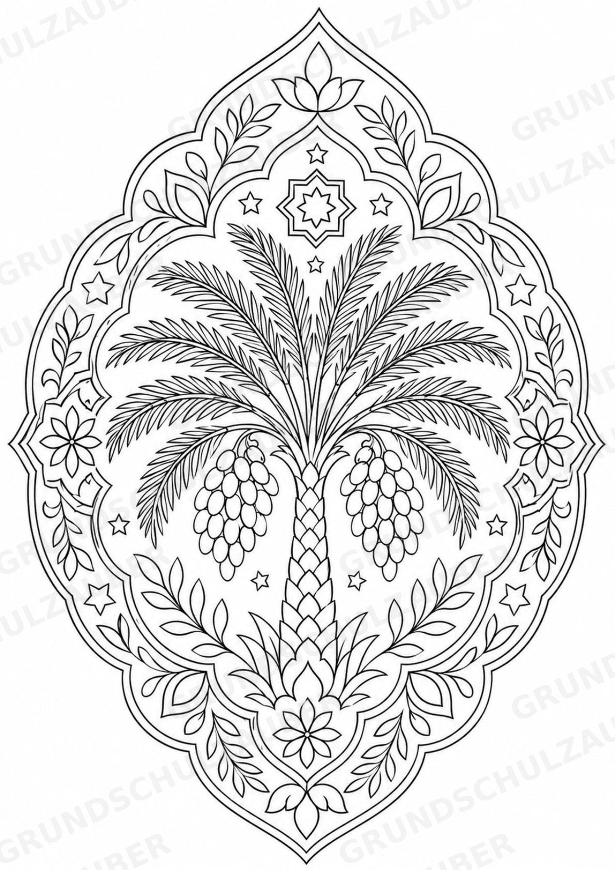 Ramadan Mandalas Ausmalbilder – Religion – 15 Malvorlagen – Materialseite 12