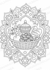 Ramadan Mandalas Ausmalbilder – Religion – 15 Malvorlagen – Materialseite 13