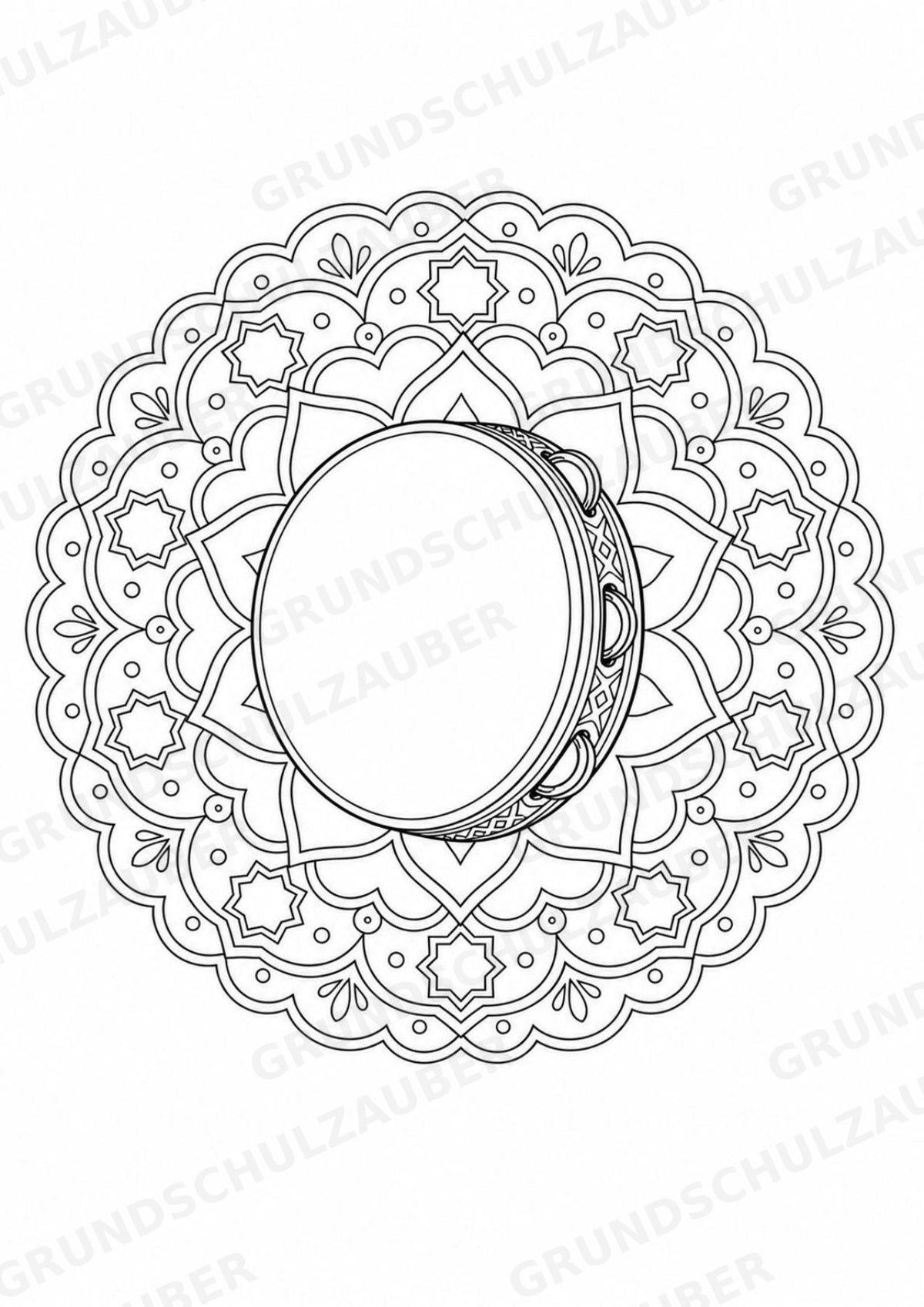 Ramadan Mandalas Ausmalbilder – Religion – 15 Malvorlagen – Materialseite 15