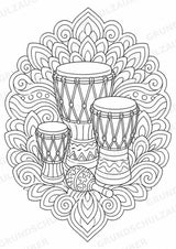 Reggae Mandalas Ausmalbilder – Musik – 15 Malvorlagen – Materialseite 6