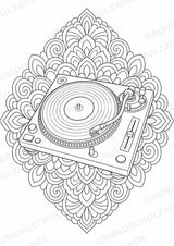 Reggae Mandalas Ausmalbilder – Musik – 15 Malvorlagen – Materialseite 8