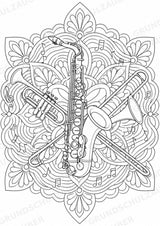 Reggae Mandalas Ausmalbilder – Musik – 15 Malvorlagen – Materialseite 9