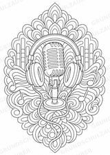 Reggae Mandalas Ausmalbilder – Musik – 15 Malvorlagen – Materialseite 14