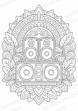 Reggae Mandalas Ausmalbilder – Musik – 15 Malvorlagen – Materialseite 15
