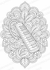 Reggae Mandalas Ausmalbilder – Musik – 15 Malvorlagen – Materialseite 16