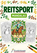 Reitsport Mandalas Ausmalbilder – Sport – 15 Malvorlagen – Cover