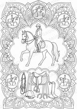 Reitsport Mandalas Ausmalbilder – Sport – 15 Malvorlagen – Materialseite 8