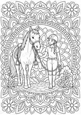 Reitsport Mandalas Ausmalbilder – Sport – 15 Malvorlagen – Materialseite 9