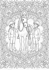 Reitsport Mandalas Ausmalbilder – Sport – 15 Malvorlagen – Materialseite 16