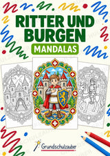 Ritter Burgen Mandalas Ausmalbilder – Geschichte und Kulturen – 15 Malvorlagen – Cover