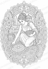 Römisches Reich Mandalas Ausmalbilder – Geschichte und Kulturen – 15 Malvorlagen – Materialseite 4