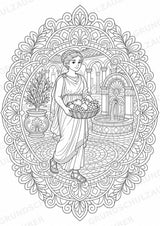 Römisches Reich Mandalas Ausmalbilder – Geschichte und Kulturen – 15 Malvorlagen – Materialseite 5