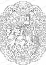 Römisches Reich Mandalas Ausmalbilder – Geschichte und Kulturen – 15 Malvorlagen – Materialseite 6