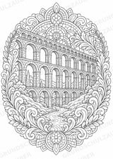 Römisches Reich Mandalas Ausmalbilder – Geschichte und Kulturen – 15 Malvorlagen – Materialseite 9