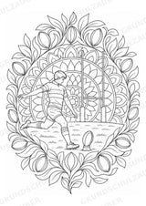 Rugby Mandalas Ausmalbilder – Sport – 15 Malvorlagen – Materialseite 6