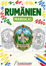 Rumänien Mandalas Ausmalbilder – Länder und Kulturen – 15 Malvorlagen – Cover