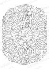 Rugby Mandalas Ausmalbilder – Sport – 15 Malvorlagen – Materialseite 9