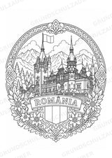 Rumänien Mandalas Ausmalbilder – Länder und Kulturen – 15 Malvorlagen – Materialseite 5