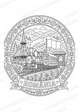 Rumänien Mandalas Ausmalbilder – Länder und Kulturen – 15 Malvorlagen – Materialseite 6