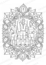 Rugby Mandalas Ausmalbilder – Sport – 15 Malvorlagen – Materialseite 15