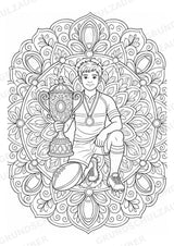 Rugby Mandalas Ausmalbilder – Sport – 15 Malvorlagen – Materialseite 16